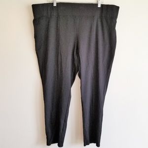 black elastic waist plus spandex pants leggings 3x